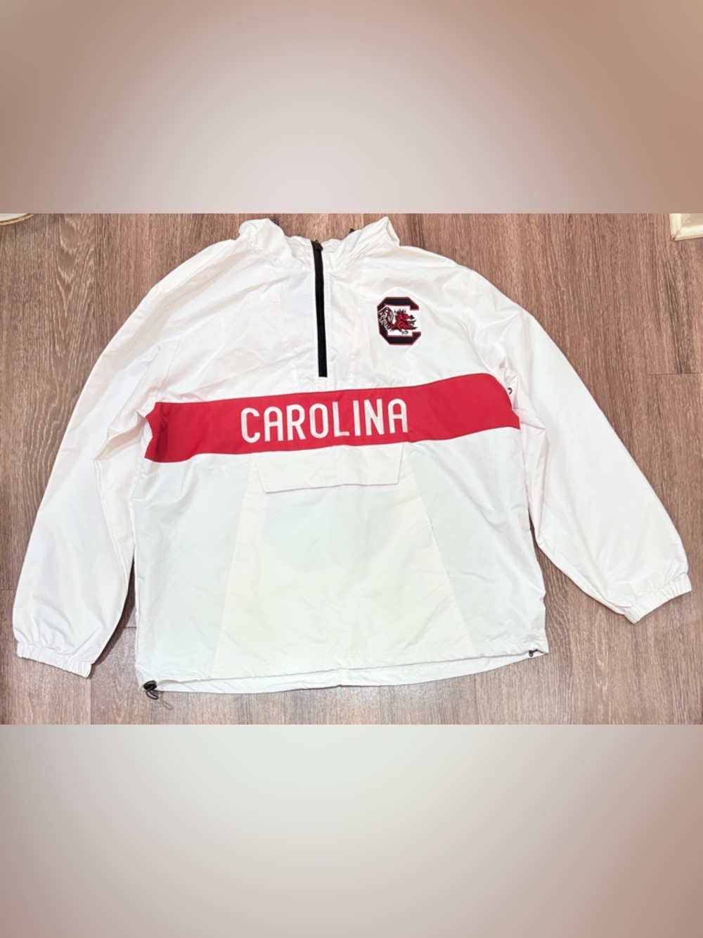 Franchise Club South Carolina Gamecocks   White pullover jacket Size XL